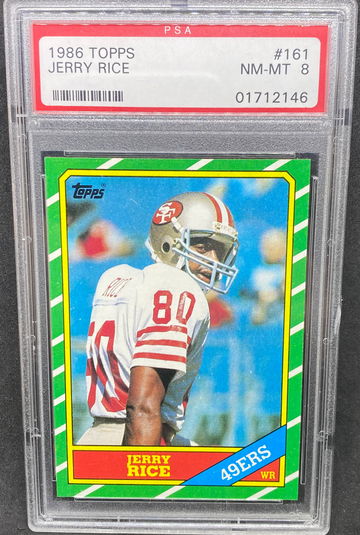 1980 Topps Jerry Rice RC PSA 8