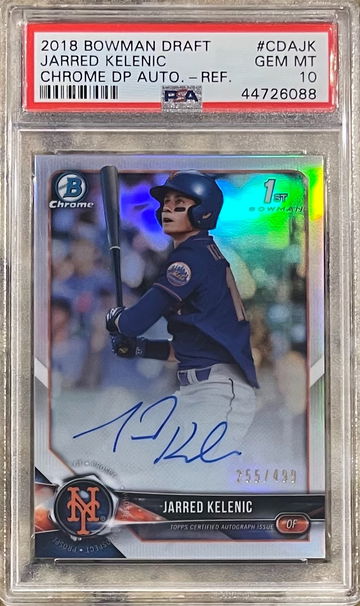 2018 Bowman Jarred Kelenic Chrome Refractor Auto /499