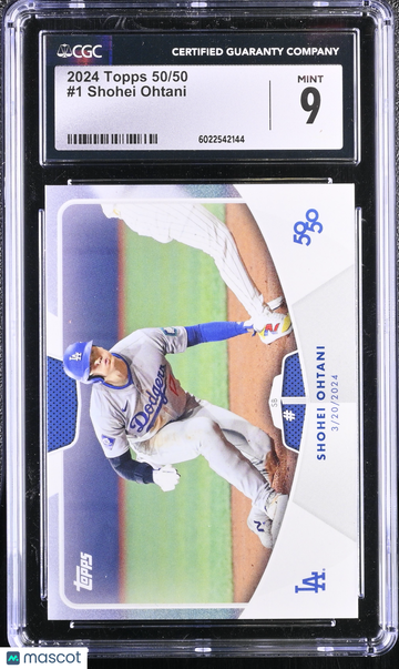 2024 Topps 50/50 Shohei Ohtani #1 CGC 9