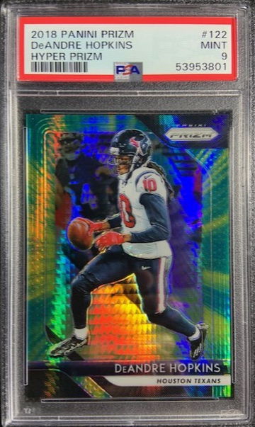 2018 Panini Prizm Hyper /275 SP DeAndre Hopkins #122 PSA 9 MINT Pop 3