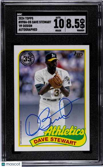 2024 Topps Dave Stewart #89BA-DS 89 Autograph SGC 8.5 Auto 10