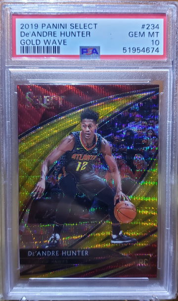 2019 Select De'Andre Hunter Gold Wave 234 PSA 10 Gem-Mint