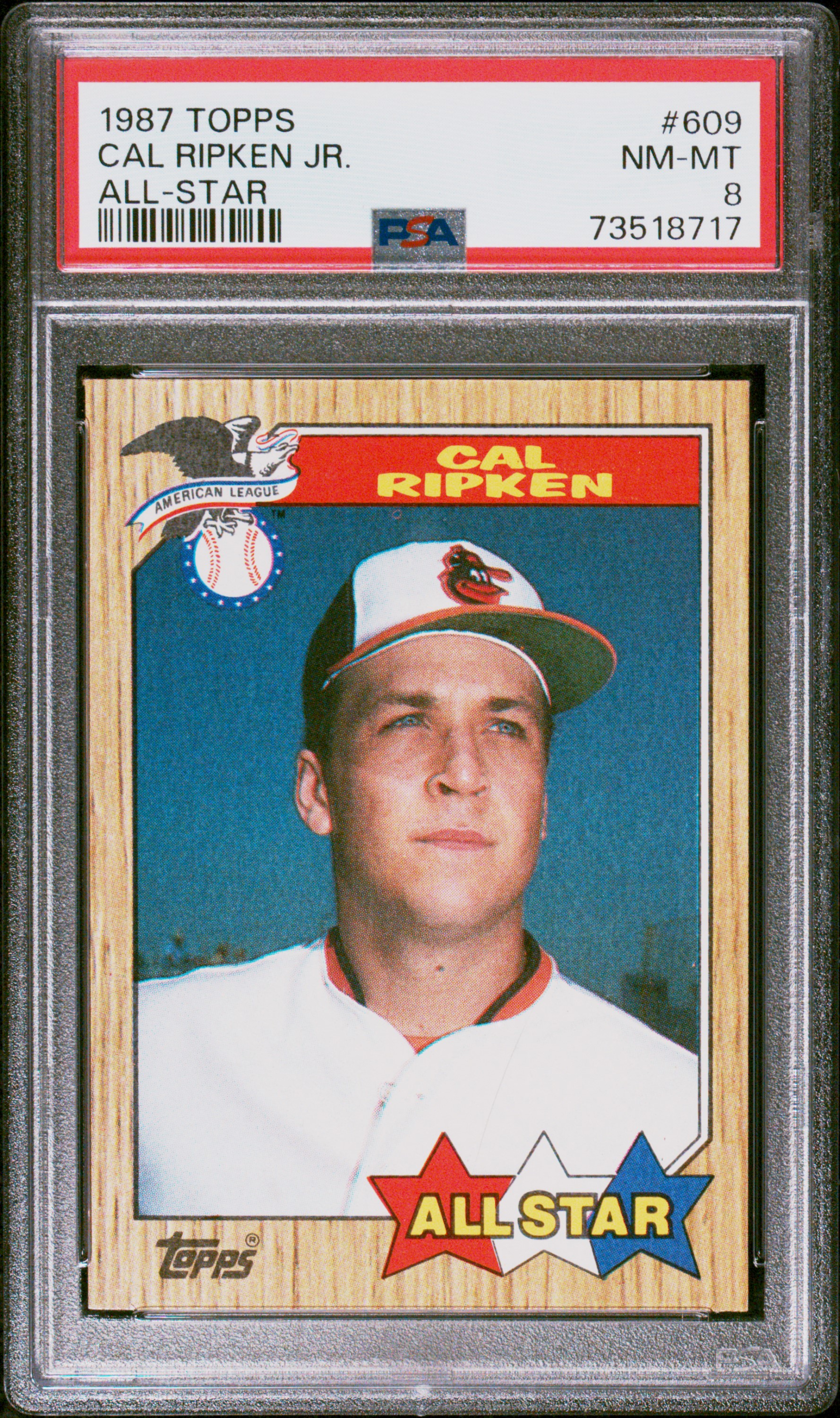 1987 Topps Baseball Cal Ripken JR #609 PSA 8 73518717