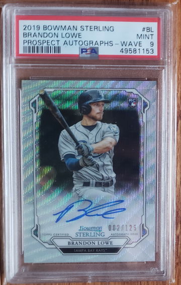 2019 Bowman Sterling Wave Brandon Lowe Auto RC #BLPSA 9 #to 125