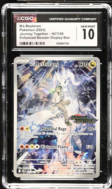 2025 Pokémon Scarlet & Violet Journey Together N's Reshiram #167/159 CGC 10
