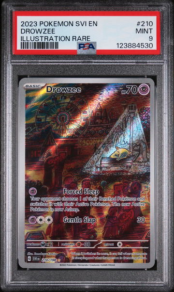 2023 Pokemon Scarlet and Violet Illustration Rare Drowzee #210 PSA 9
