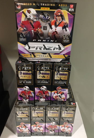 (8) 2020 Fanatics NFL Prizm Mega Box Lot