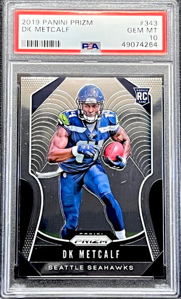 2019 DK Metcalf Panini Prizm #343 PSA 10 GEM MT