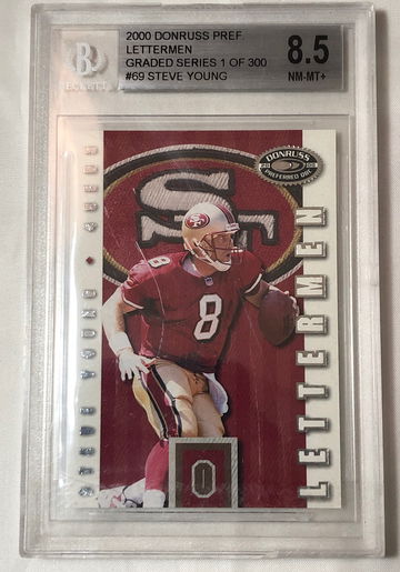 2000 DONRUSS PREF GRADED SERIES (1  of 300) #69  STEVE YOUNG   NM-MT 8.5