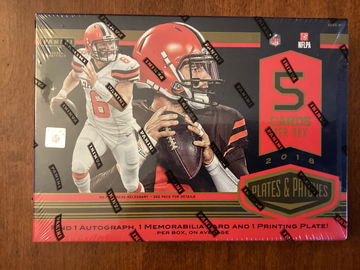 Panini Plates & Patches Football Hobby Box