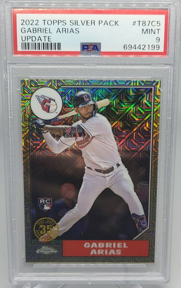 2022 Topps Silver Pack #T87TC5 Gabriel Arias Update RC PSA 9
