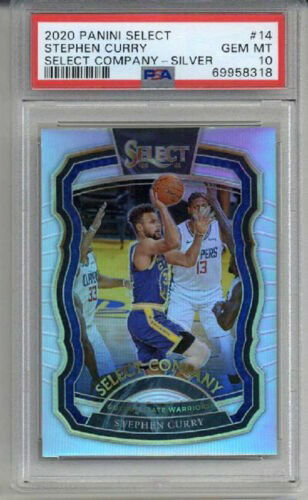 2020 PANINI SELECT SELECT COMPANY SILVER #14 STEPHEN STEPH CURRY WARRIORS PSA 10