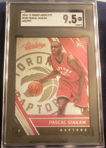 Pascal Siakam RC 2016 Absolute /999 SGC 9.5 