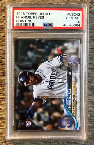 2018 Topps Update Franmil Reyes #242 Pointing PSA 10