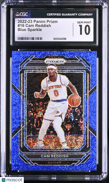 2022-23 Panini Prizm Cam Reddish #16 Blue Sparkle /144 CGC 10
