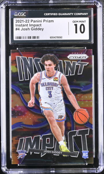 2021-22 PANINI JOSH GIDDEY #4 Rookie RC CGC 10