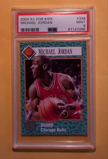 Michael Jordan 2004 Sports illustrated Si Kids 15th Anniversary #338 PSA 9