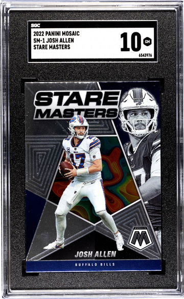 2022 Panini Mosaic #SM-1 Josh Allen Stare Masters SGC 10