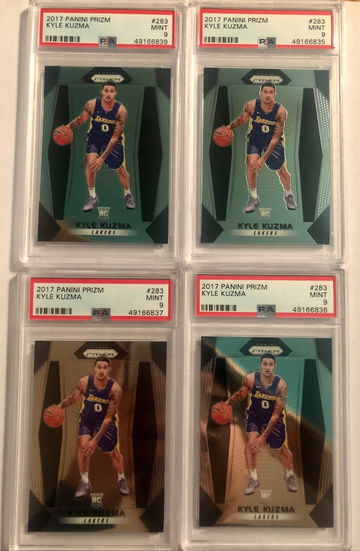 Kyle Kuzma lot of 4 Investor Lot