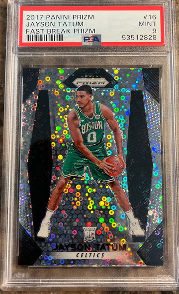 2017 Panini Prizm Fast Break Jayson Tatum PSA 9