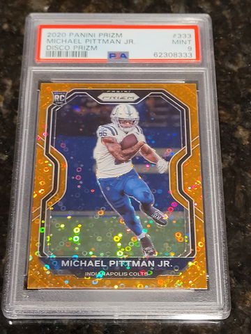 2020 Michael Pittman Jr. Prizm Disco HOLOGRAM #333 PSA 9