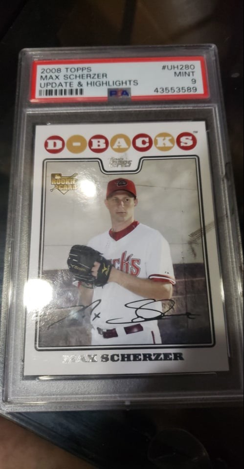 2008 Topps Update Max Scherzer PSA 9
