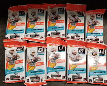 10 2021 Donruss football fat packs