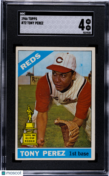 1966 Topps Tony Perez #72 SGC 4