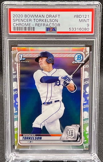 2020 Bowman Draft Chrome Refractor Spencer Torkelson RC #BD121 PSA 9