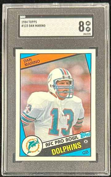 1984 TOPPS DAN MARINO ROOKIE #123 SGC 8