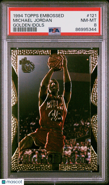 1994 Topps Embossed Michael Jordan #121 PSA 8
