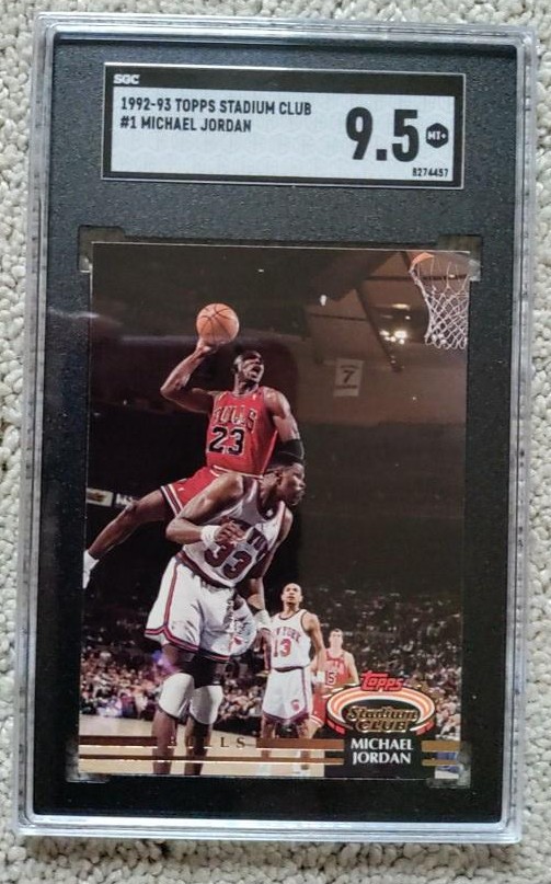 1992-93 Stadium Club Michael Jordan SGC 9.5 