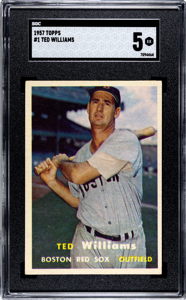 1957 Topps Ted Williams #1 SGC 5