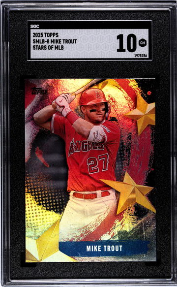 2025 Topps Stars of MLB Mike Trout #SMLB-8 SGC 10