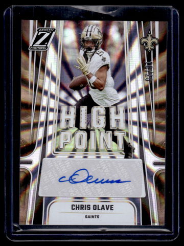 2024 Panini Zenith High Point Signatures Chris Olave #HPS-COE Auto /25