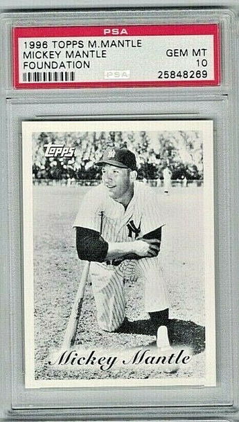 1996 Topps Mickey Mantle Mickey Mantle Foundation PSA10 Gem Mint HOF