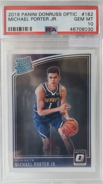 2018 Panini Donruss Optic Michael Porter Jr. PSA 10