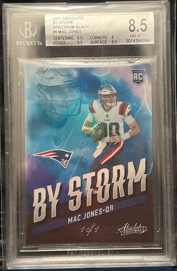 Mac Jones one of one RC BGS 8.5