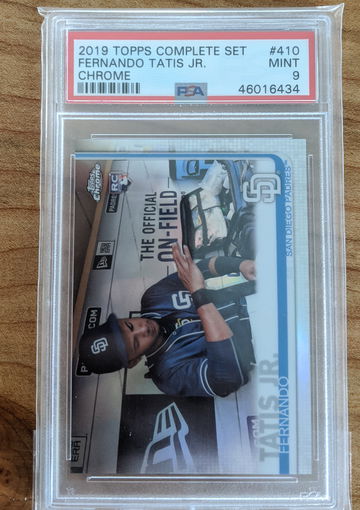 2019 Topps Complete Set Chrome Fernando Tatis Jr. PSA 9 Mint