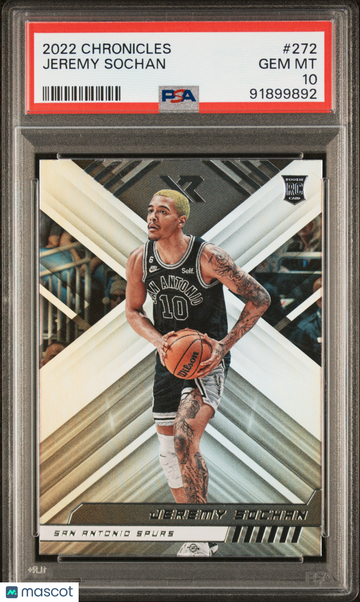 2022 Panini Chronicles Jeremy Sochan #272 PSA 10