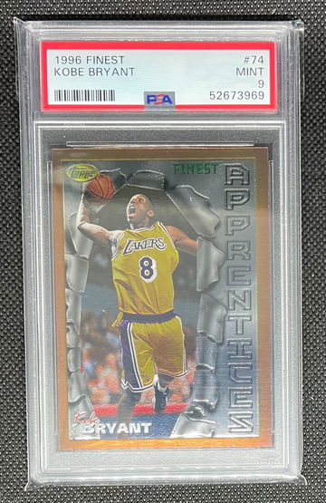 Kobe Bryant 1996 Finest #74 ROOKIE RC PSA 9 Mint