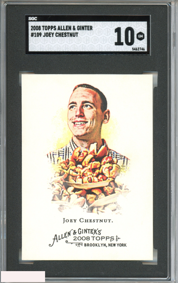 2008 TOPPS ALLEN AND GINTER JOEY CHESTNUT #109 SGC 10 GM