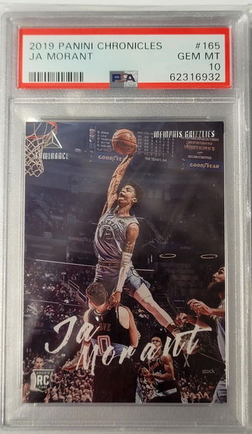2019-20 Panini Chronicles Luminance RC Ja Morant PSA 10