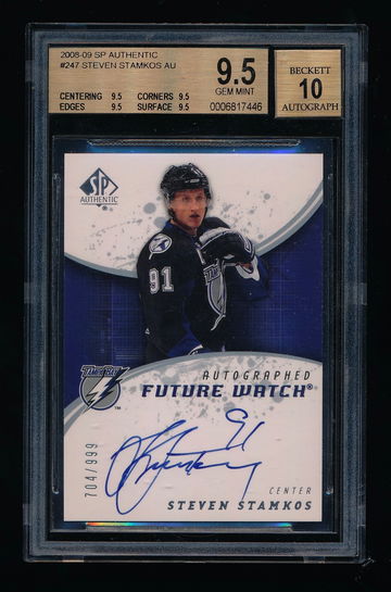 Steven Stamkos 2008 SP Auth Future Watch Auto RC /999