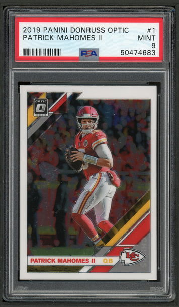 2019 Donruss Optic #1 Patrick Mahomes II PSA 9