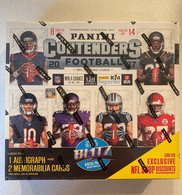 2017 Panini Contenders Football Factory Sealed ULTRA 14 Pack Box-3 AUTOGRAPH/MEM
