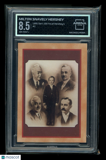 1995 Dart 100 Yrs of Hershey's Milton Snavely Hershey #2 Arena Club 8.5