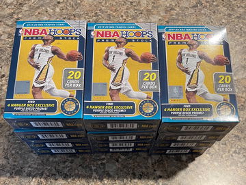 (12) 2019-20 Nba Hoops Premium Hanger Boxes