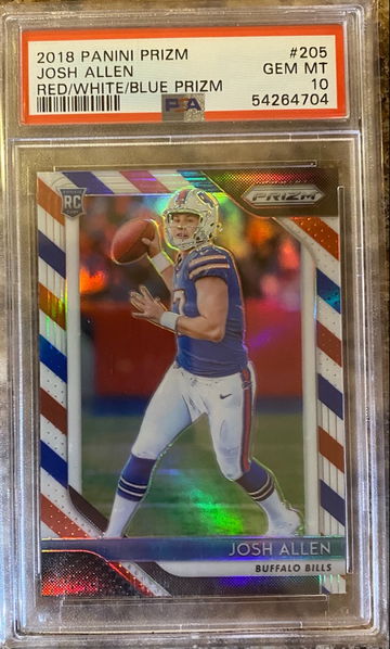 2018 Prizm Josh Allen Rookie PSA 10 Red White Blue