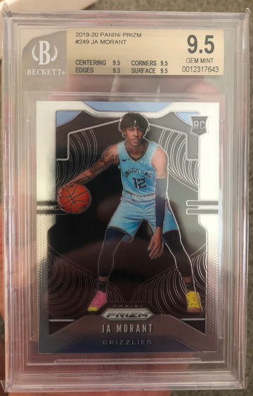 Ja Morant #249 Prizm rookie BGS 9.5 true gem